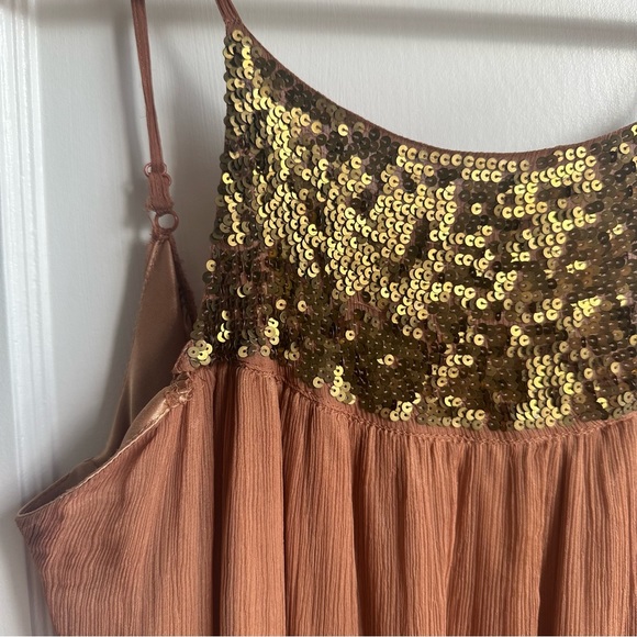 Sequined Silk Flapper Style Dress - Picture 2 of 7